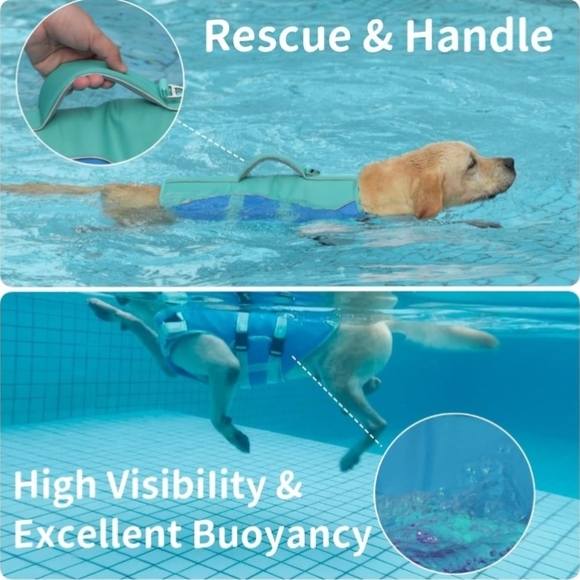 Aqua Blue Dog Safety Vest Size XS NWT - Picture 5 of 9